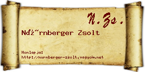 Nürnberger Zsolt névjegykártya