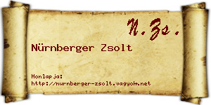 Nürnberger Zsolt névjegykártya